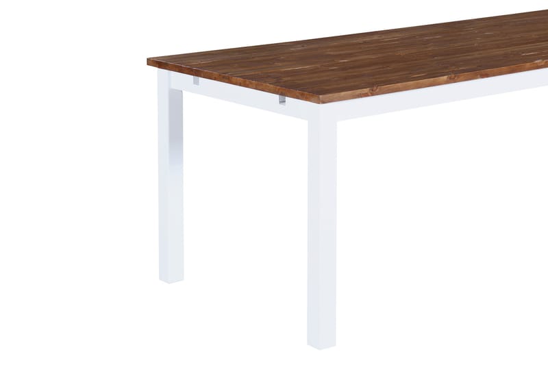 BARROW Förlängningsbart Matbord 90 cm Natur/Vit - Bord - Matbord & köksbord