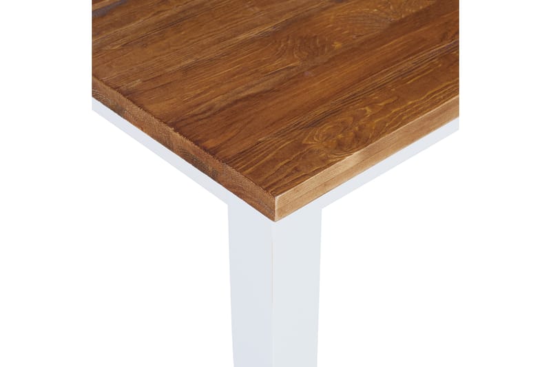 BARROW Förlängningsbart Matbord 90 cm Natur/Vit - Bord - Matbord & köksbord