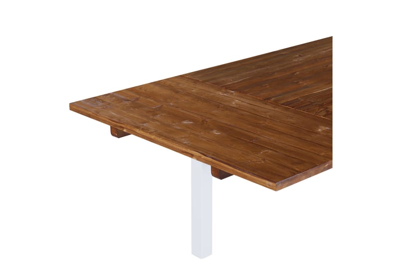 BARROW Förlängningsbart Matbord 90 cm Natur/Vit - Bord - Matbord & köksbord