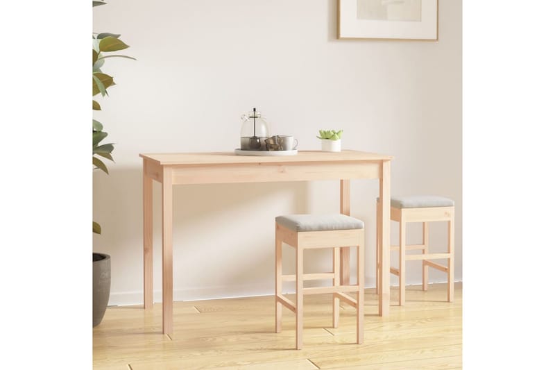 beBasic Matbord 110x55x75 cm massivt furuträ - Möbler - Matplats - Matbord & köksbord