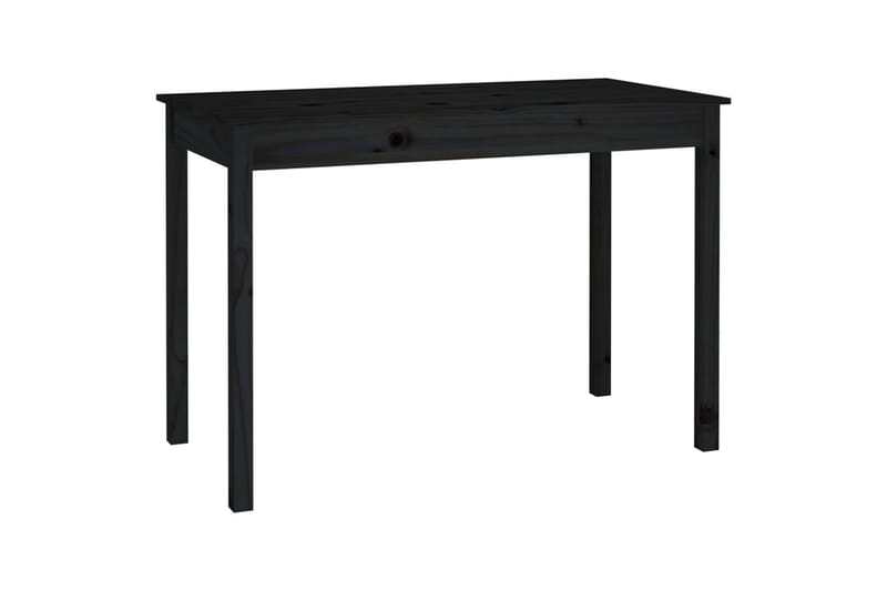 beBasic Matbord svart 110x55x75 cm massivt furuträ - Bord - Matbord & köksbord