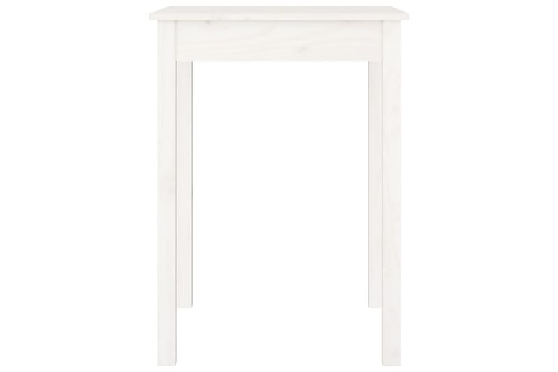 beBasic Matbord vit 55x55x75 cm massivt furuträ - Möbler - Matplats - Matbord & köksbord