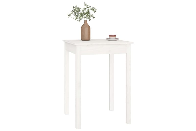 beBasic Matbord vit 55x55x75 cm massivt furuträ - Möbler - Matplats - Matbord & köksbord
