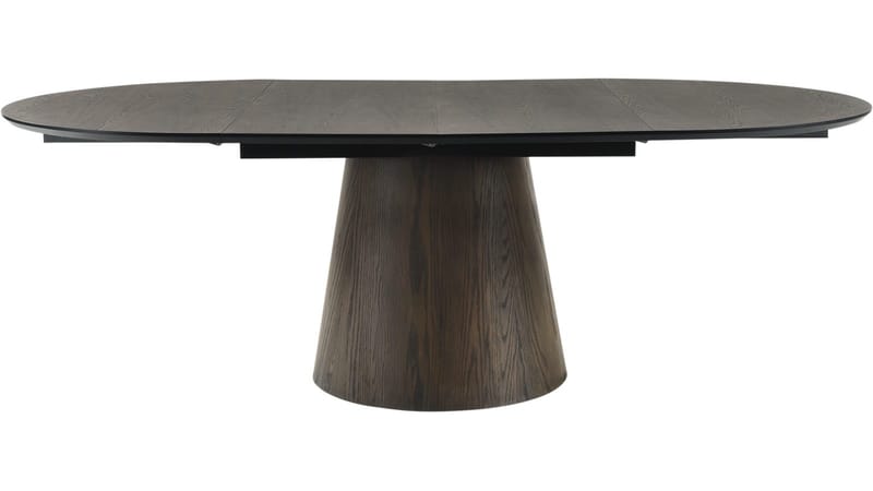 Belvik Matbord Förlängningsbar Rund 130 cm - Brun - Möbler - Matplats - Matbord & köksbord
