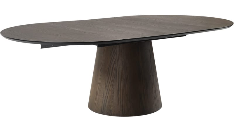 Belvik Matbord Förlängningsbar Rund 130 cm - Brun - Möbler - Matplats - Matbord & köksbord