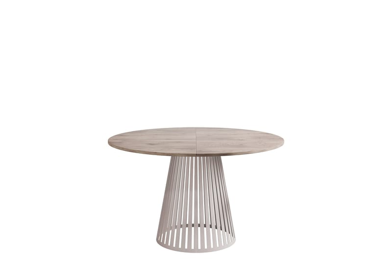 Beylen Litet Runt Matbord 100 cm med Trä- och Ekutseende - Brun / Beige - Möbler - Matplats - Matbord & köksbord
