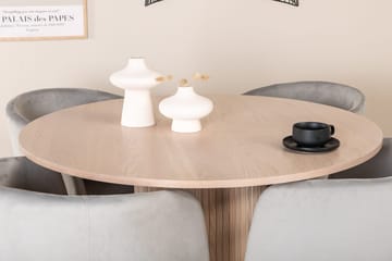 Bianca Matbord 110 cm Runt med 4 Berit Karmstol med Armstöd - Möbler - Matplats - Matgrupp & matbord med stolar