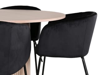 Bianca Matbord 110 cm Runt med 4 Berit Karmstol med Armstöd - Möbler - Matplats - Matgrupp & matbord med stolar