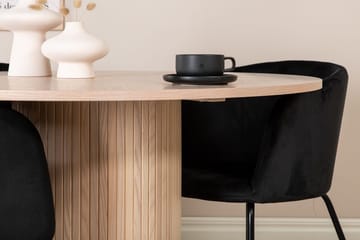 Bianca Matbord 110 cm Runt med 4 Berit Karmstol med Armstöd - Möbler - Matplats - Matgrupp & matbord med stolar
