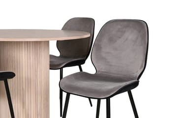Bianca Matbord 110 cm Runt med 4 Emma Matstol - Möbler - Matplats - Matgrupp & matbord med stolar