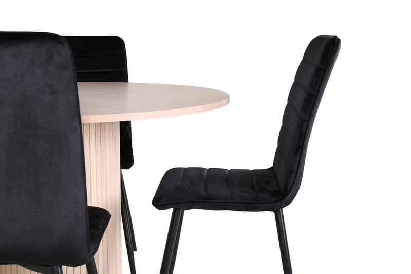 Bianca Matbord 110 cm Runt med 4 Windu Matstol - Möbler - Matplats - Matgrupp & matbord med stolar