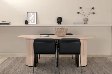 Bianca Matbord 200 cm Ovalt med 4 Tvista Barstol - Möbler - Matplats - Matgrupp & matbord med stolar