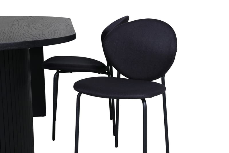 Bianca Matbord 200 cm Ovalt med 4 Vault Matstol - Möbler - Matplats - Matgrupp & matbord med stolar