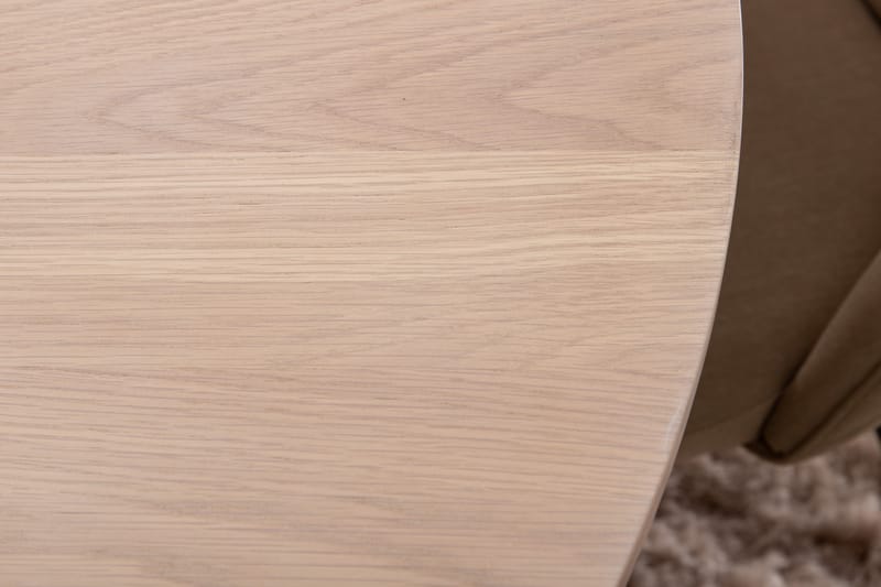 Bianca Matgrupp 110 cm Rund med 4 Velvet stolar - Beige - Möbler - Matplats - Matgrupp & matbord med stolar