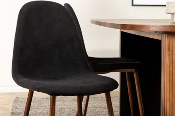 Bianca Matgrupp 200 cm Oval med 6 Polar stolar - Svart - Möbler - Matplats - Matgrupp & matbord med stolar