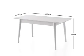 Bingdi Matbord 130 cm Rektangulär - Vit - Möbler - Matplats - Matbord & köksbord