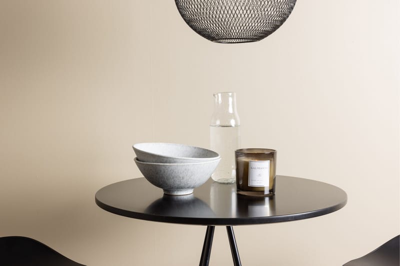 Bistro Matgrupp 60 cm Rund med 2 Adesto stolar - Svart - Möbler - Matplats - Matgrupp & matbord med stolar