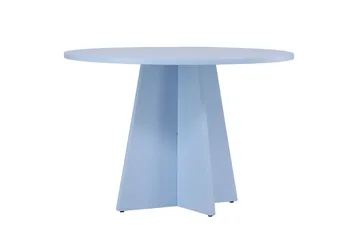 Bootcut Matbord 110 cm Rund - Blå - Möbler - Matplats - Matbord & köksbord