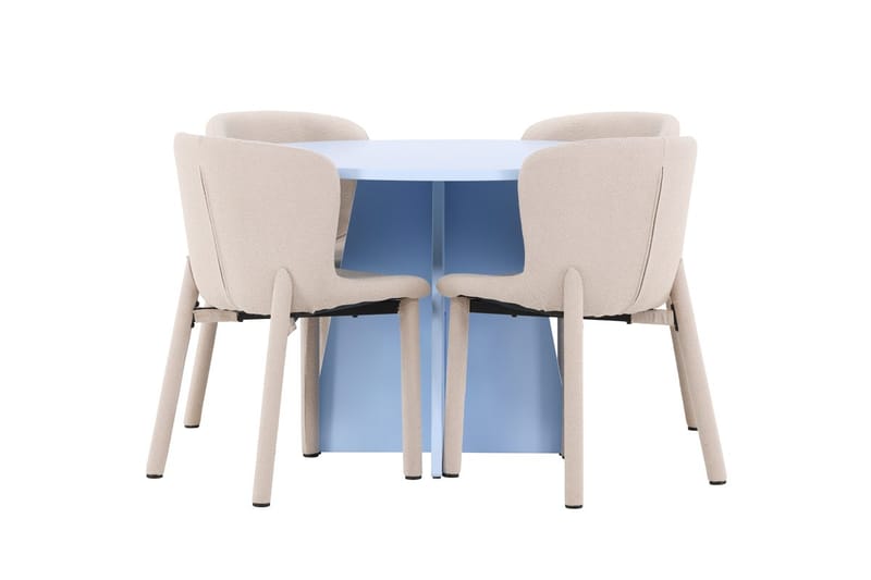 Bootcut Matbord 110 cm Rund med 4 Astoria Matstol - Möbler - Matplats - Matgrupp & matbord med stolar