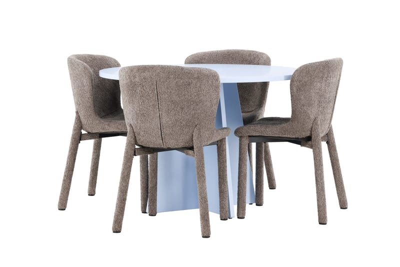Bootcut Matbord 110 cm Rund med 4 Astoria Matstol - Möbler - Matplats - Matgrupp & matbord med stolar