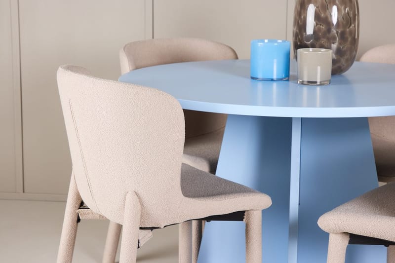 Bootcut Matbord 110 cm Rund med 4 Astoria Matstol - Möbler - Matplats - Matgrupp & matbord med stolar