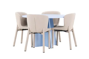 Bootcut Matbord 110 cm Rund med 4 Astoria Matstol - Möbler - Matplats - Matgrupp & matbord med stolar