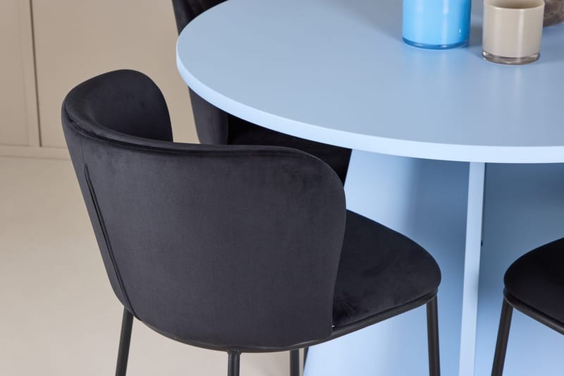 Bootcut Matbord 110 cm Rund med 4 Edina Matstol - Möbler - Matplats - Matgrupp & matbord med stolar