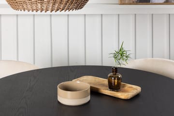 Bootcut Matbord 110 cm Runt med 4 Berit Karmstol Sammet med Armstöd - Möbler - Matplats - Matgrupp & matbord med stolar