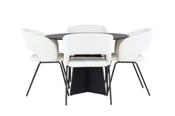 Bootcut Matbord 110 cm Runt med 4 Day Matstol - Möbler - Matplats - Matgrupp & matbord med stolar
