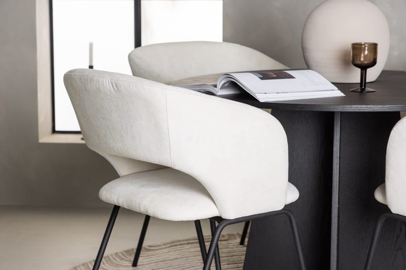 Bootcut Matbord 110 cm Runt med 4 Day Matstol - Möbler - Matplats - Matgrupp & matbord med stolar