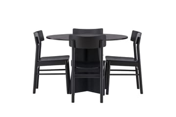 Bootcut Matbord 110 cm Runt med 4 Montros Matstol - Möbler - Matplats - Matgrupp & matbord med stolar