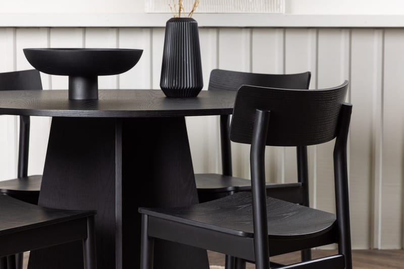 Bootcut Matbord 110 cm Runt med 4 Montros Matstol - Möbler - Matplats - Matgrupp & matbord med stolar