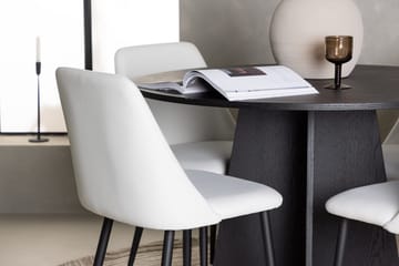 Bootcut Matbord 110 cm Runt med 4 Night Matstol - Möbler - Matplats - Matgrupp & matbord med stolar