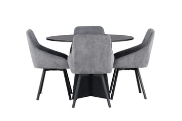 Bootcut Matbord 110 cm Runt med 4 Rosie Matstol - Möbler - Matplats - Matgrupp & matbord med stolar