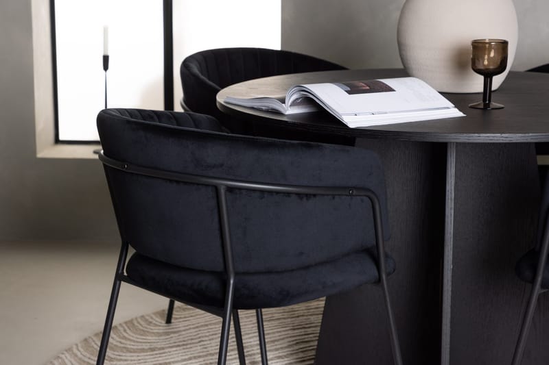 Bootcut Matbord 110 cm Runt med 4 Selma Matstol - Möbler - Matplats - Matgrupp & matbord med stolar