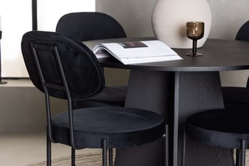 Bootcut Matbord 110 cm Runt med 4 Stella Matstol - Möbler - Matplats - Matgrupp & matbord med stolar