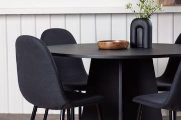 Bootcut Matbord 110 cm Runt med 4 Polar Matstol - Möbler - Matplats - Matgrupp & matbord med stolar