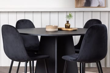 Bootcut Matbord 110 cm Runt med 4 Polar Köksstol - Möbler - Matplats - Matgrupp & matbord med stolar