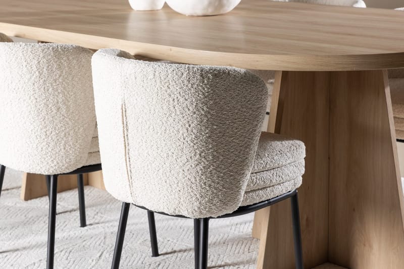 Bootcut Matbord 230x115 cm med 6 Agnes Matstol - Möbler - Matplats - Matgrupp & matbord med stolar