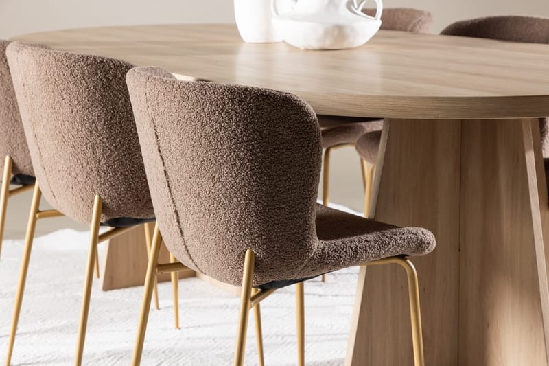 Bootcut Matbord 230x115 cm med 6 Modesto Matstol - Möbler - Matplats - Matgrupp & matbord med stolar