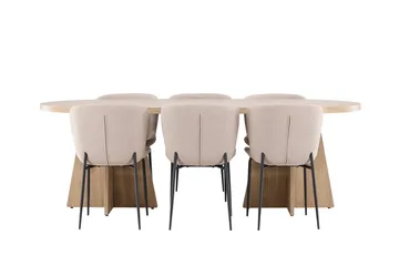 Bootcut Matbord 230x115 cm med 6 Modesto Matstol - Möbler - Matplats - Matgrupp & matbord med stolar