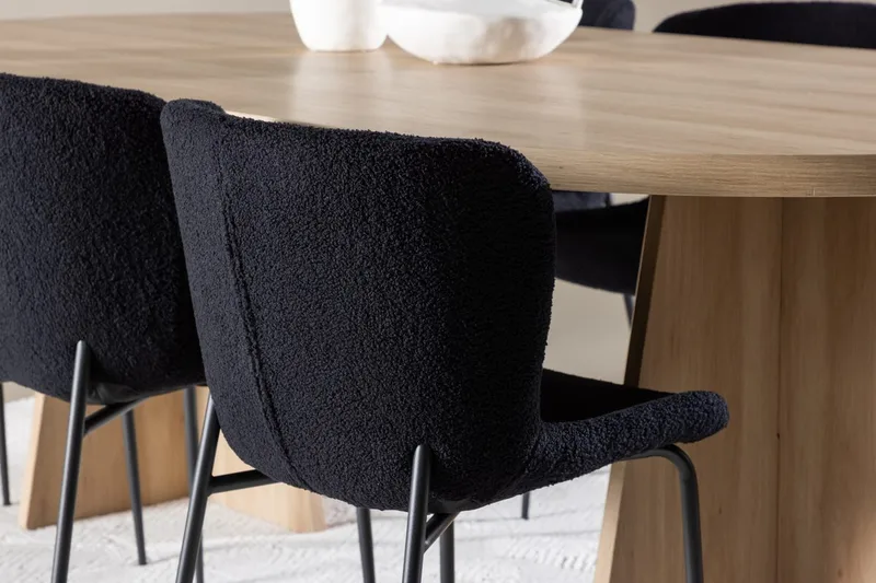 Bootcut Matbord 230x115 cm med 6 Modesto Matstol - Möbler - Matplats - Matgrupp & matbord med stolar