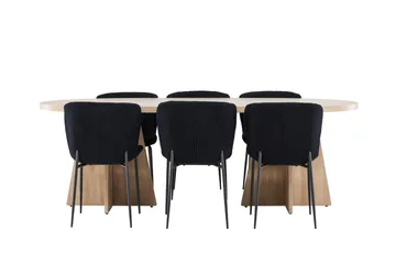 Bootcut Matbord 230x115 cm med 6 Modesto Matstol - Möbler - Matplats - Matgrupp & matbord med stolar