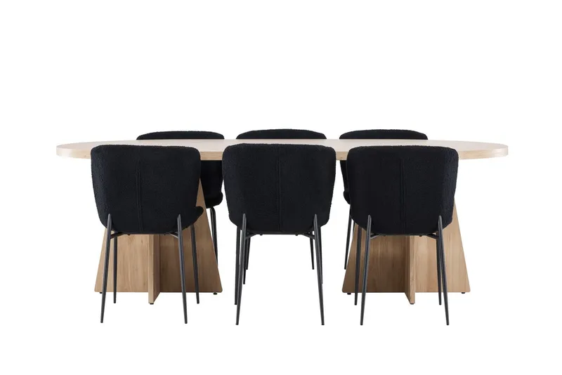 Bootcut Matbord 230x115 cm med 6 Modesto Matstol - Möbler - Matplats - Matgrupp & matbord med stolar