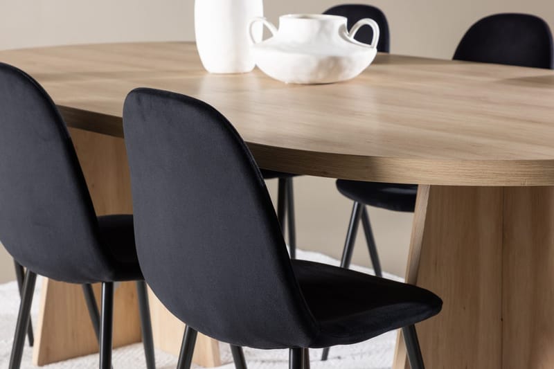 Bootcut Matbord 230x115 cm med 6 Polar Köksstol - Möbler - Matplats - Matgrupp & matbord med stolar