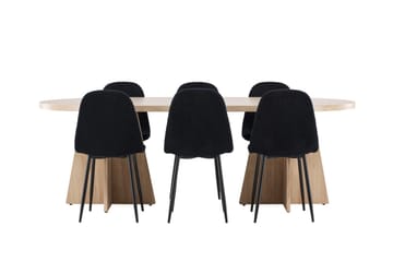 Bootcut Matbord 230x115 cm med 6 Polar Matstol - Möbler - Matplats - Matgrupp & matbord med stolar