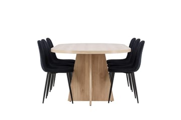 Bootcut Matbord 230x115 cm med 6 Polar Matstol - Möbler - Matplats - Matgrupp & matbord med stolar