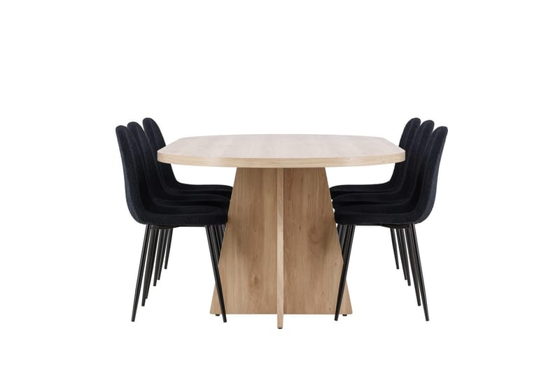 Bootcut Matbord 230x115 cm med 6 Polar Matstol - Möbler - Matplats - Matgrupp & matbord med stolar