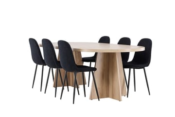 Bootcut Matbord 230x115 cm med 6 Polar Matstol - Möbler - Matplats - Matgrupp & matbord med stolar