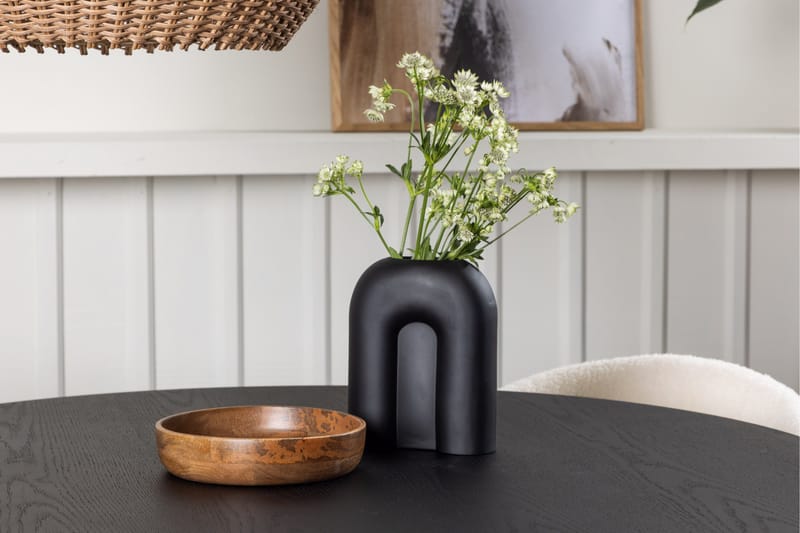 Bootcut Matgrupp 110 cm Rund med 4 Chico Stolar - Svart - Möbler - Matplats - Matgrupp & matbord med stolar